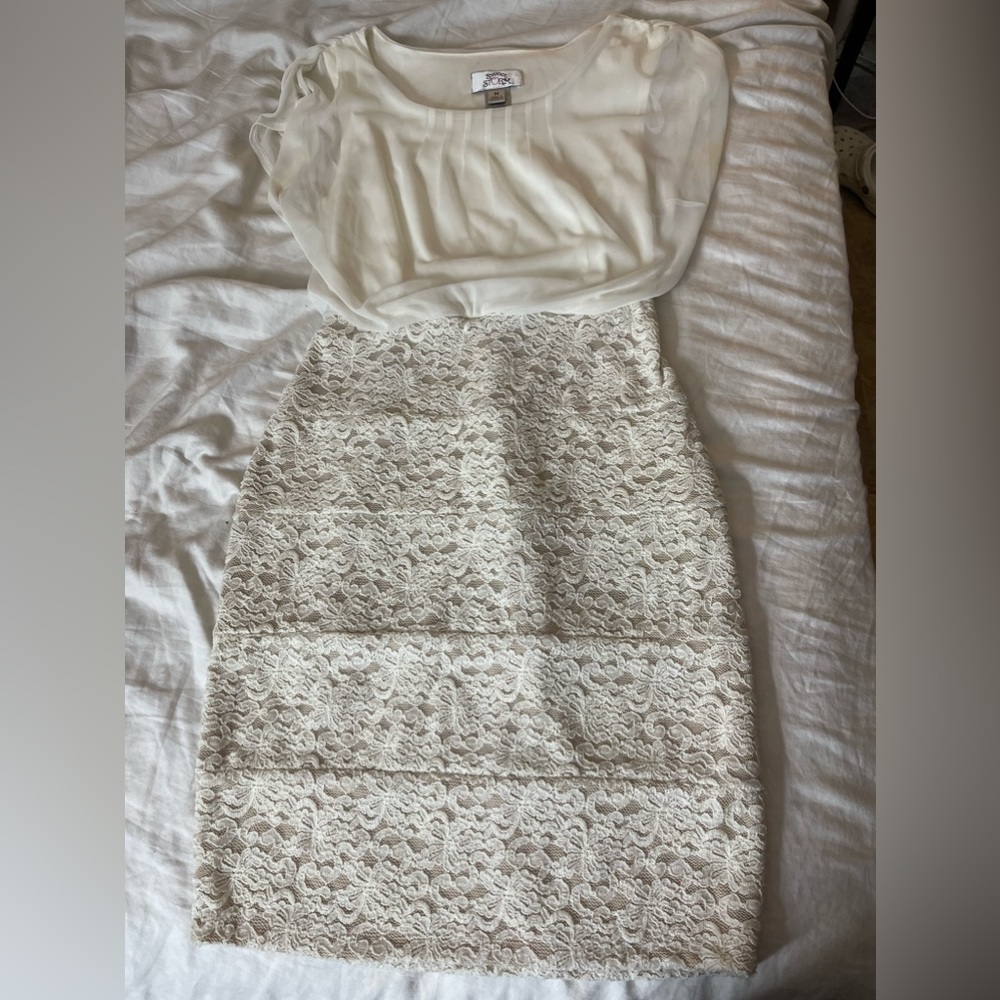 White formal dress